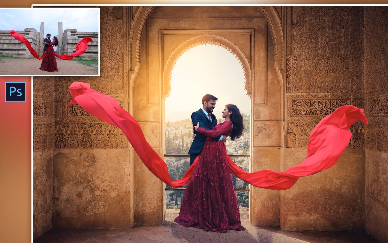 photoshop wedding photos