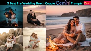 Top 5 Best Pre-Wedding Beach Couple Gemini Prompts (Part-4) 5