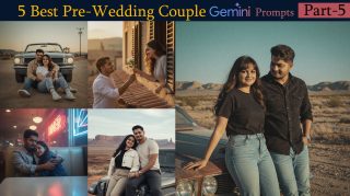 5 Best Pre-Wedding Romantic Couple Gemini Prompts Photo Editing csdf