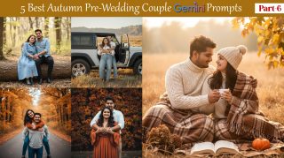 5 Best Autumn Pre-Wedding Couple Gemini Prompts Photo Editing (Part-6) eee
